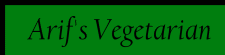 Arifs Vegetarian Takeaway logo