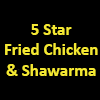 5 Star Fried Chicken and Shawarma logo